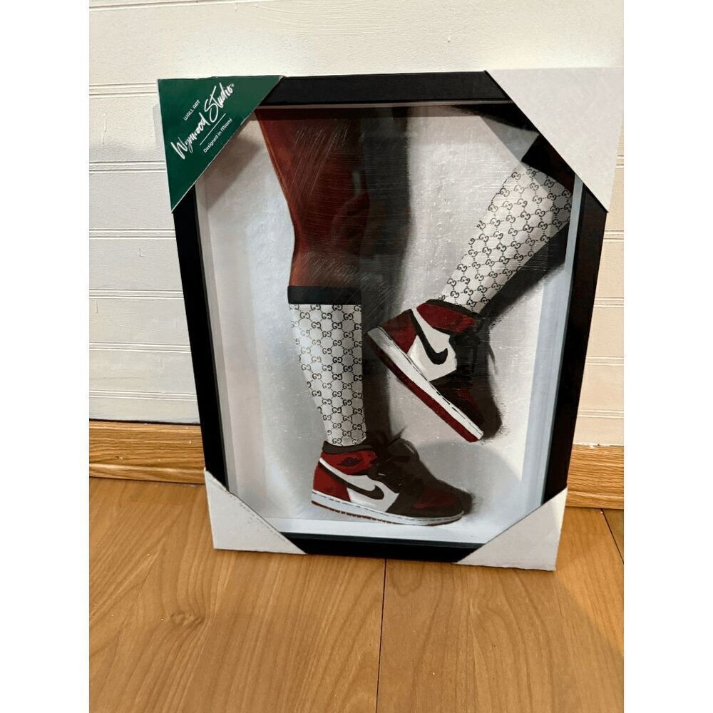 The Oliver Gal Gucci Socks & Nike Sneakers Wall Art